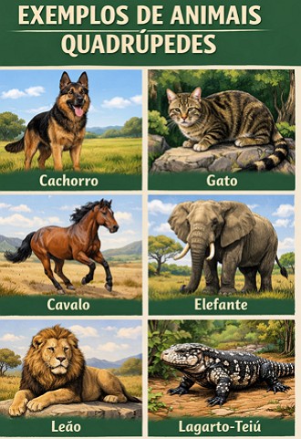 Figuras de animais quadr&uacute;pedes